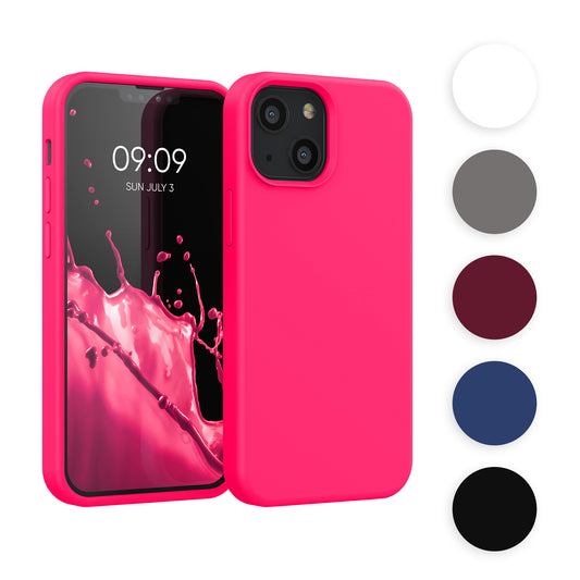 kwmobile Handyhülle für iPhone 13 mini Hülle, für iPhone 13 mini Case - Hülle Silikon - kabelloses Laden - Blue Reef Blue Reef  