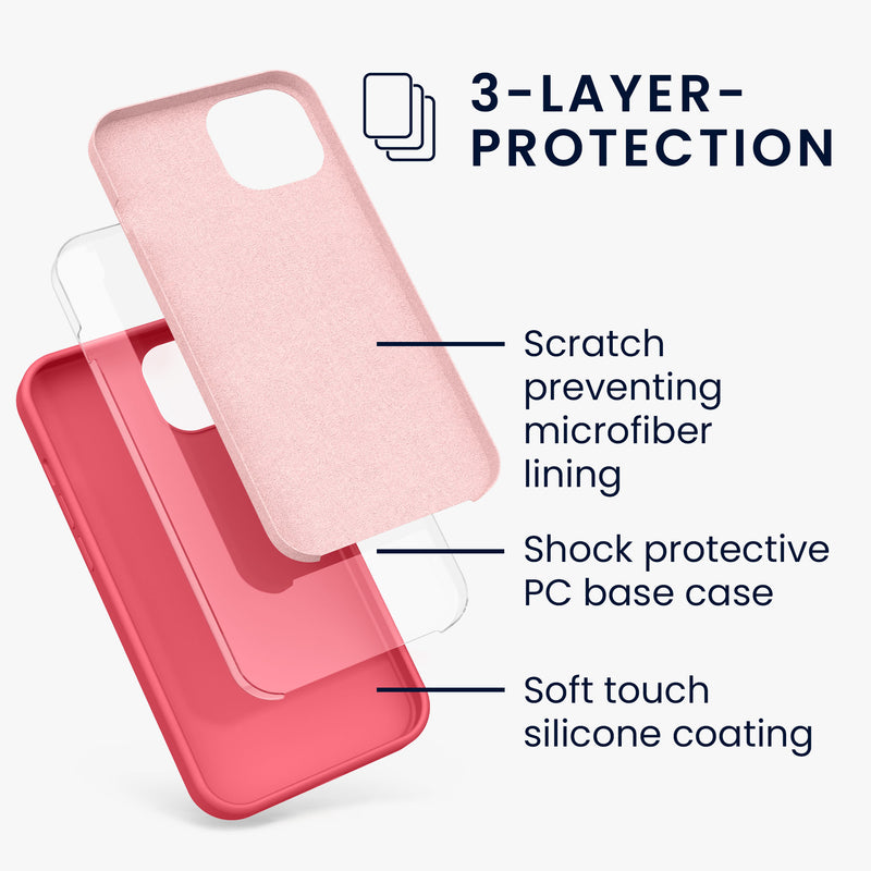 kwmobile Handyhülle für iPhone 13 Case - kabelloses Laden