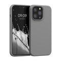 Gummierte Silikon Hülle für Apple iPhone 13 Pro in Schwarz