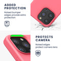 Gummierte Silikon Hülle für Apple iPhone 13 Pro in Schwarz