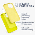 kwmobile Handyhülle für iPhone 13 Pro Max Case Silikon kabelloses Laden