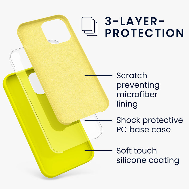 kwmobile Handyhülle für iPhone 13 Pro Max Case Silikon kabelloses Laden