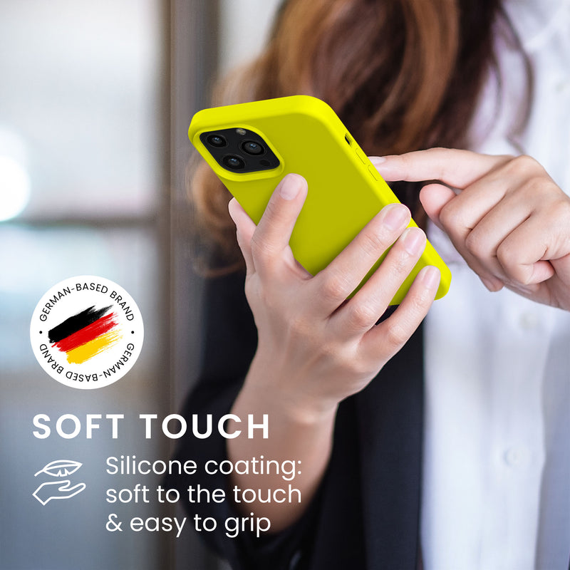kwmobile Handyhülle für iPhone 13 Pro Max Case Silikon kabelloses Laden