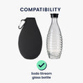 kwmobile Schutzhülle kompatibel mit SodaStream Glasflasche Flaschen Kühler für Wasser Karaffe