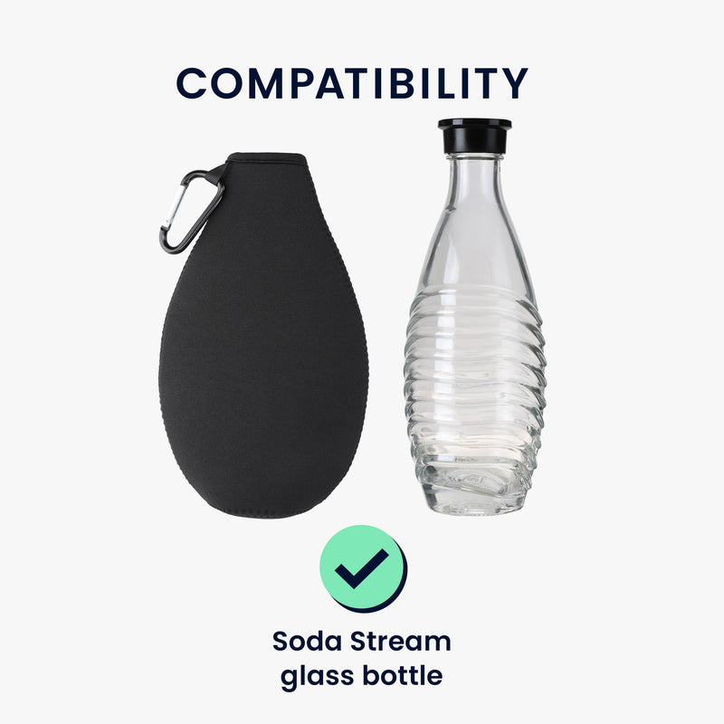 kwmobile Schutzhülle kompatibel mit SodaStream Glasflasche Flaschen Kühler für Wasser Karaffe