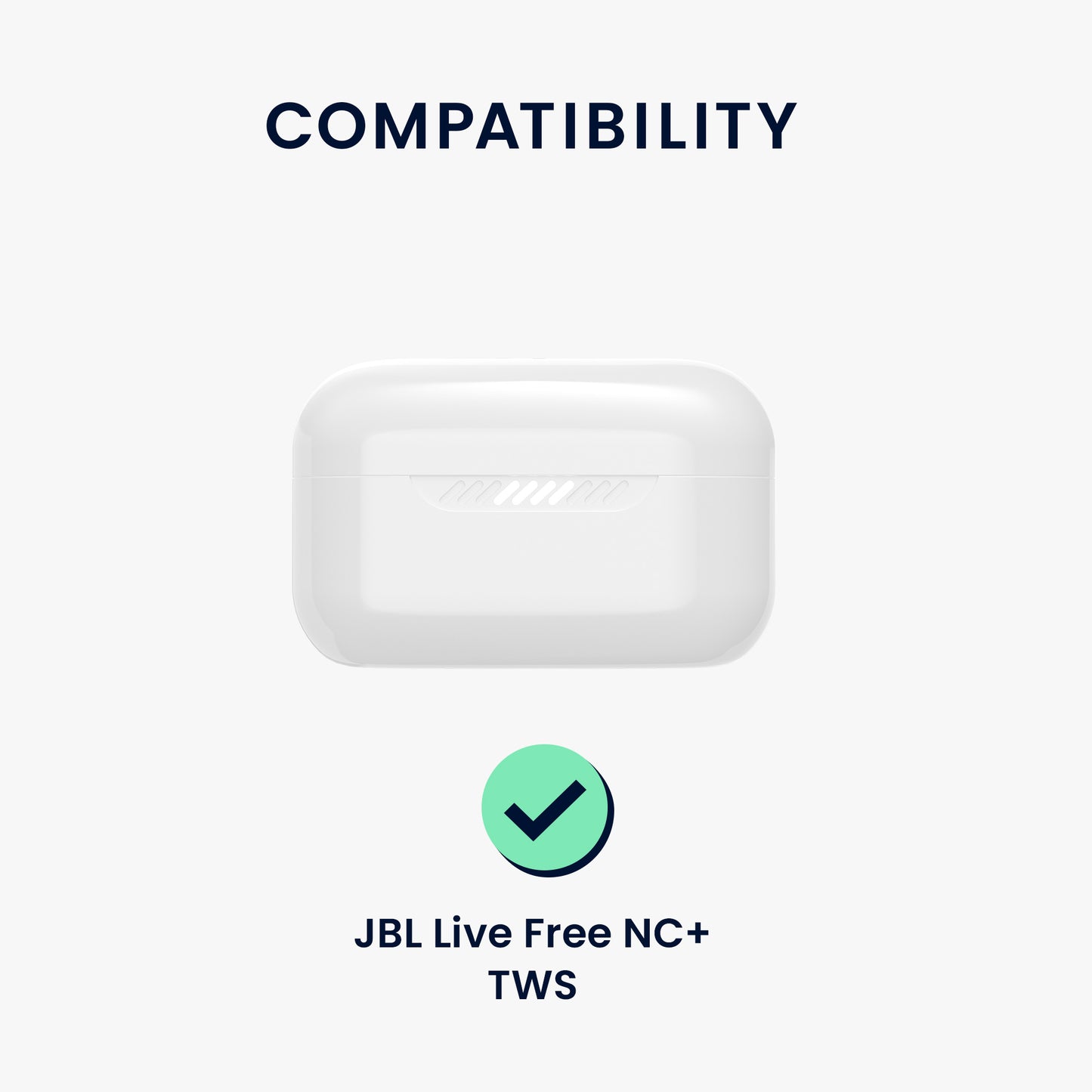 kwmobile Hülle kompatibel mit JBL Live Free NC+ TWS Hülle - Kopfhörer Case - Schutzhülle