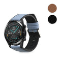 kwmobile Ersatzarmband kompatibel mit Huawei Huawei Watch GT / GT2 / GT3 (46mm) Armband - Fitnesstracker Sportarmband aus Leder mit Uhrenverschluss - Schwarz Schwarz  