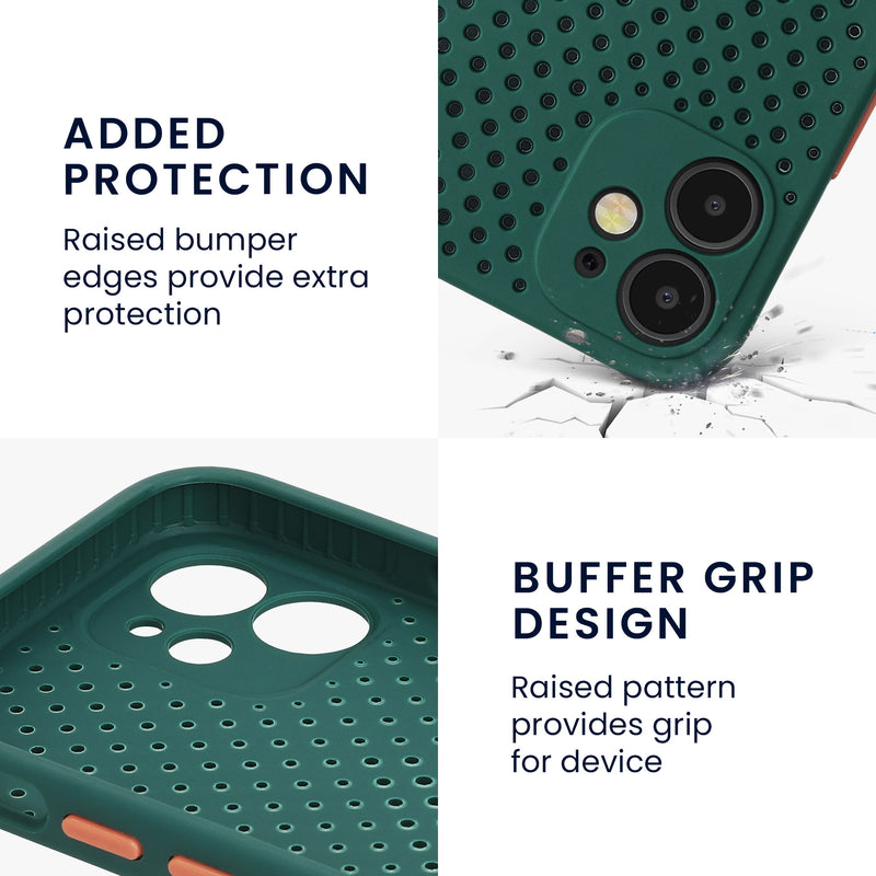 kwmobile Hülle kompatibel mit Apple iPhone 12 mini - Handyhülle Silikon Case - Soft Cover mit Wärmeableitung