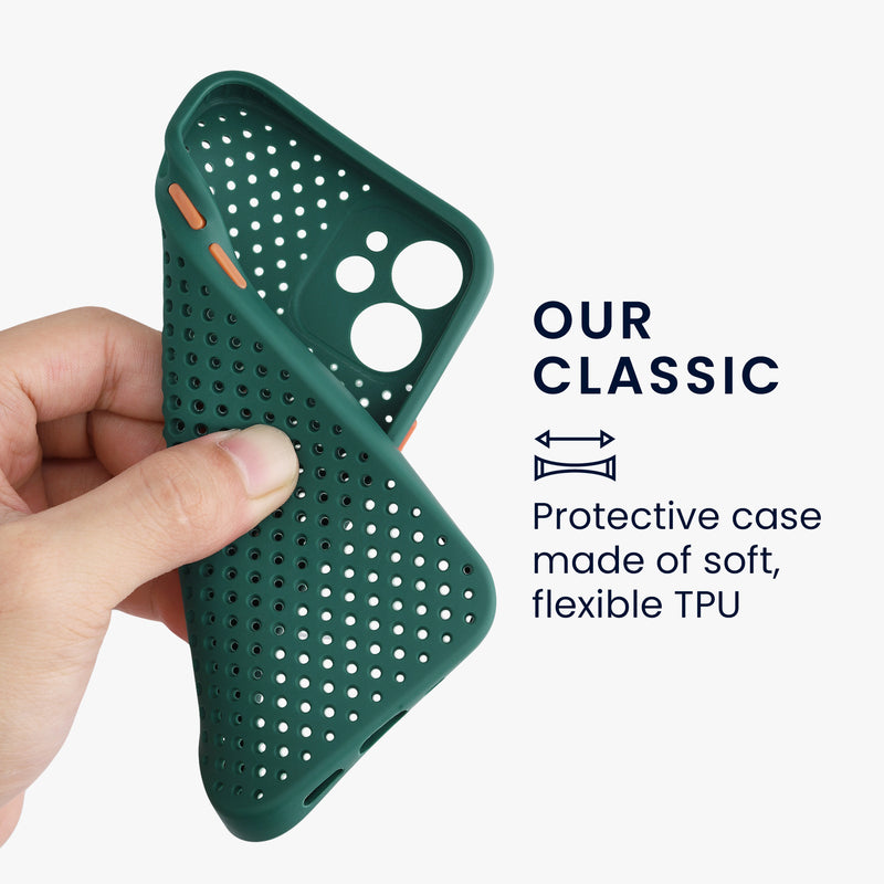 kwmobile Hülle kompatibel mit Apple iPhone 12 mini - Handyhülle Silikon Case - Soft Cover mit Wärmeableitung