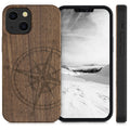 kwmobile Hülle kompatibel mit Apple iPhone 13 mini Hülle Handy Cover TPU Handyhülle Kompass Vintage