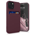 kwmobile Handyhülle kompatibel mit Apple iPhone 13 mini - Handy Cover mit Fach für Karten