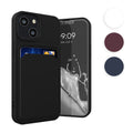 kwmobile Handyhülle kompatibel mit Apple iPhone 13 mini Hülle - Handy Cover mit Fach für Karten - in Tawny Red Tawny Red  