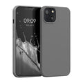 kwmobile Hülle kompatibel mit Apple iPhone 13 Hülle - gummierte Silikon Handyhülle - Schutzhülle für kabelloses Laden - Case