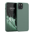 kwmobile Hülle kompatibel mit Apple iPhone 13 Hülle - gummierte Silikon Handyhülle - Schutzhülle für kabelloses Laden - Case