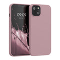 kwmobile Hülle kompatibel mit Apple iPhone 13 Hülle - gummierte Silikon Handyhülle - Schutzhülle für kabelloses Laden - Case