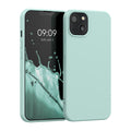 kwmobile Hülle kompatibel mit Apple iPhone 13 Hülle - gummierte Silikon Handyhülle - Schutzhülle für kabelloses Laden - Case