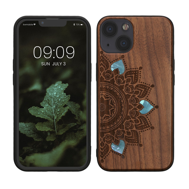 kwmobile Hülle kompatibel mit Apple iPhone 13 Handy Cover TPU Handyhülle Kompass Vintage