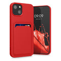 kwmobile Handyhülle kompatibel mit Apple iPhone 13 Hülle - Handy Cover mit Fach für Karten