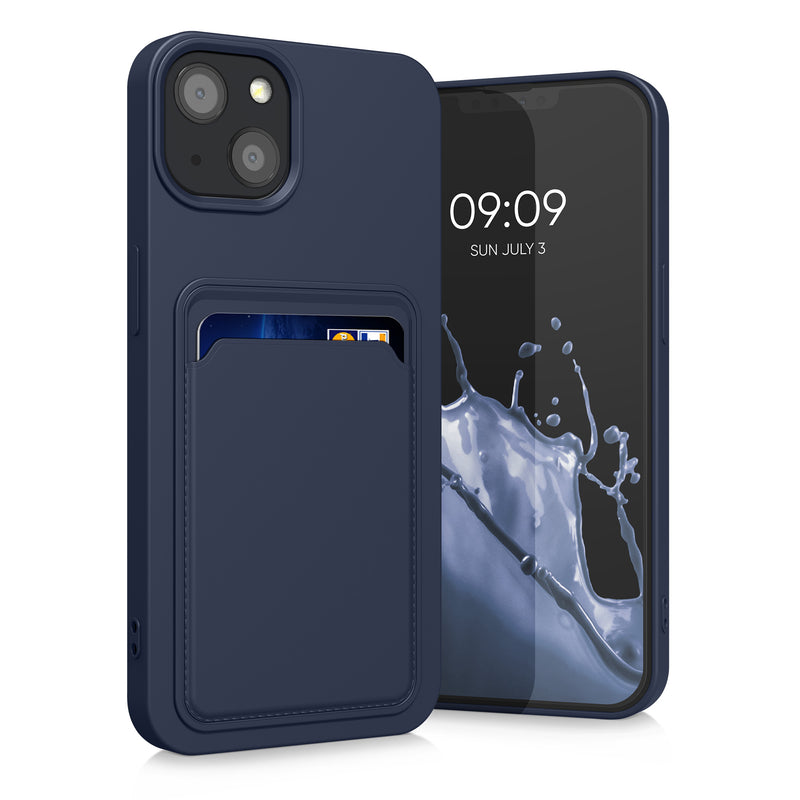 kwmobile Handyhülle kompatibel mit Apple iPhone 13 Hülle - Handy Cover mit Fach für Karten
