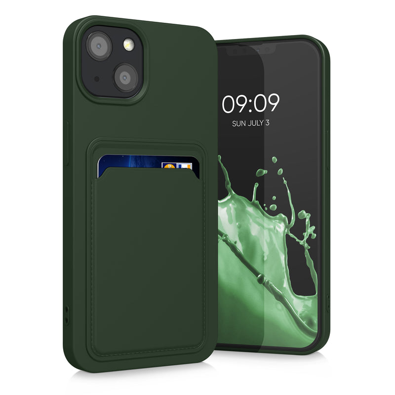 kwmobile Handyhülle kompatibel mit Apple iPhone 13 Hülle - Handy Cover mit Fach für Karten