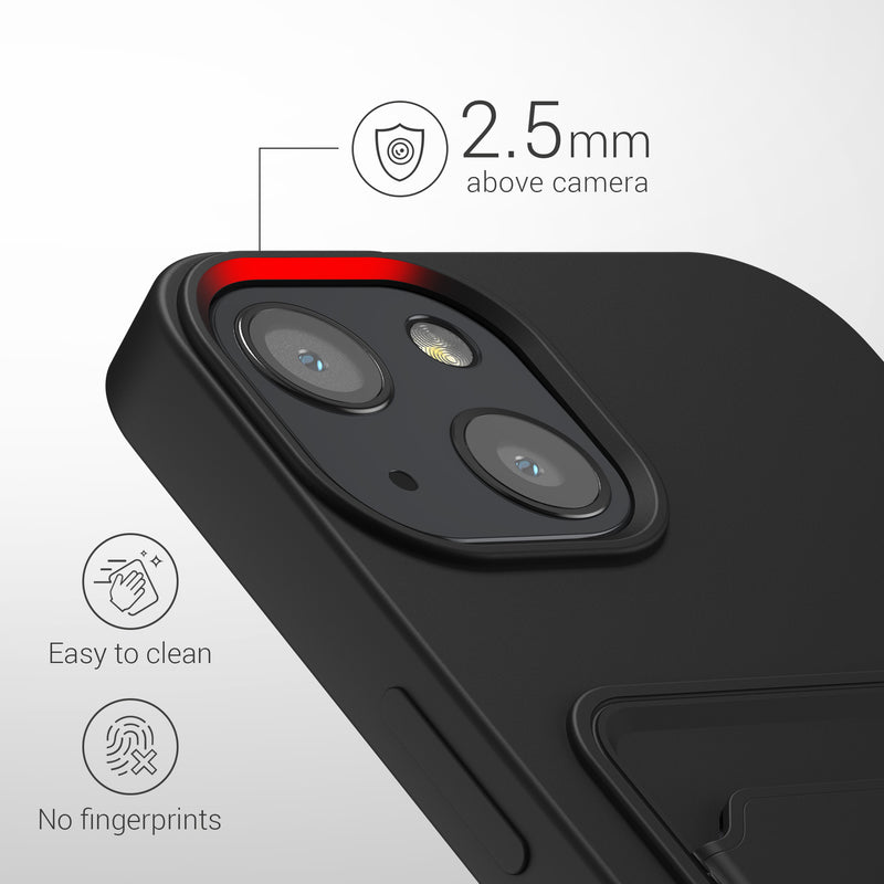 kwmobile Handyhülle kompatibel mit Apple iPhone 13 Hülle - Handy Cover mit Fach für Karten