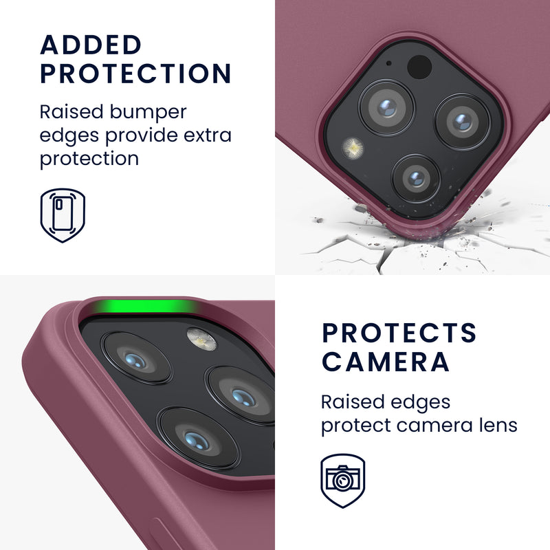 kwmobile Hülle kompatibel mit Apple iPhone 13 Pro Hülle - gummierte Silikon Handyhülle - Schutzhülle für kabelloses Laden - Case