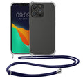 kwmobile Necklace Case kompatibel mit Apple iPhone 13 Pro Hülle - Silikon Cover mit Handykette - Band Handyhülle