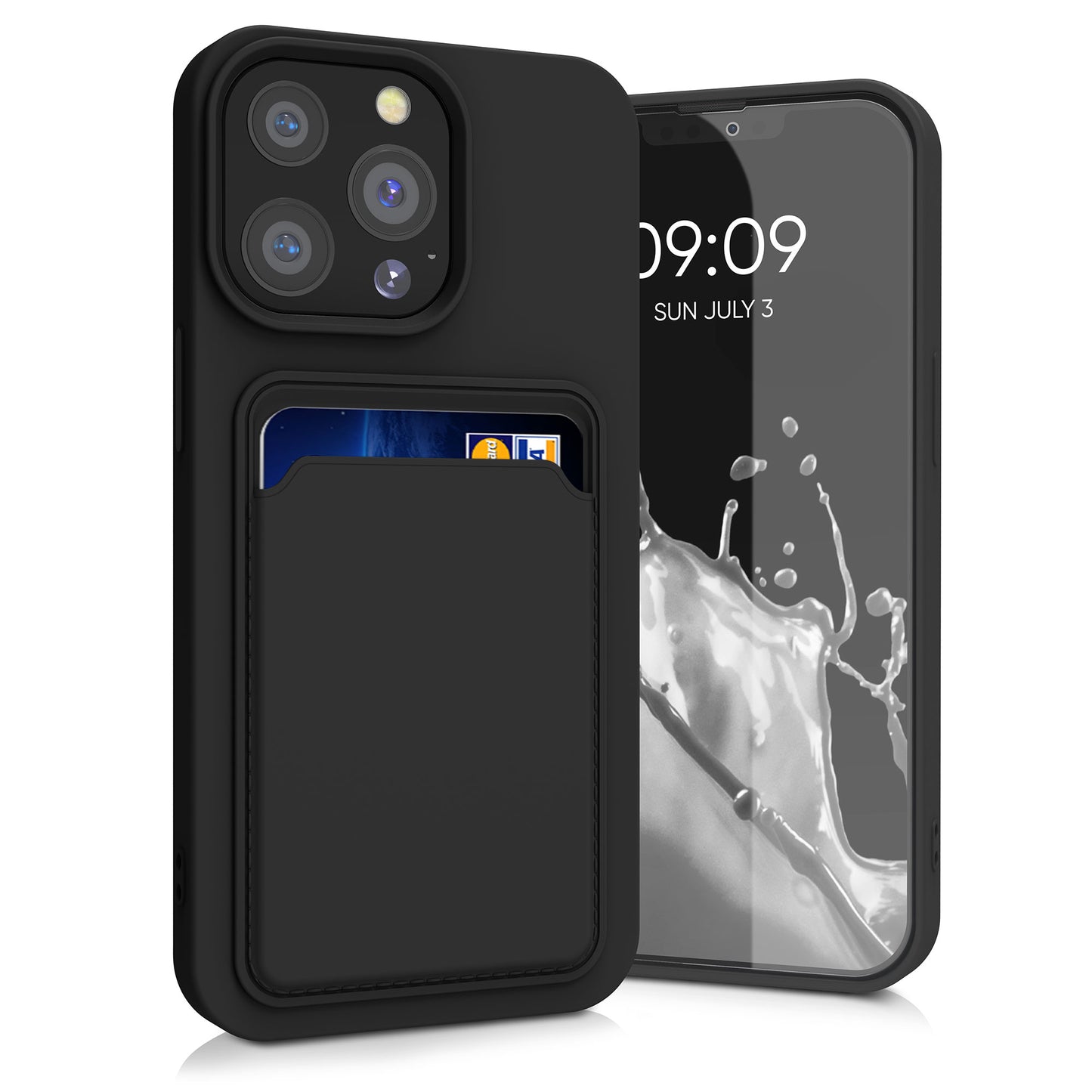 kwmobile Handyhülle kompatibel mit Apple iPhone 13 Pro Hülle - Handy Cover mit Fach für Karten
