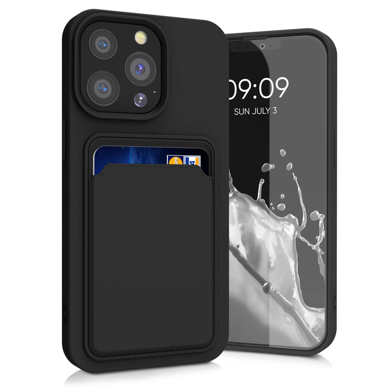 kwmobile Handyhülle kompatibel mit Apple iPhone 13 Pro Hülle - Handy Cover mit Fach für Karten