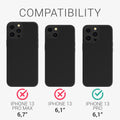 kwmobile Handyhülle kompatibel mit Apple iPhone 13 Pro Hülle - Handy Cover mit Fach für Karten