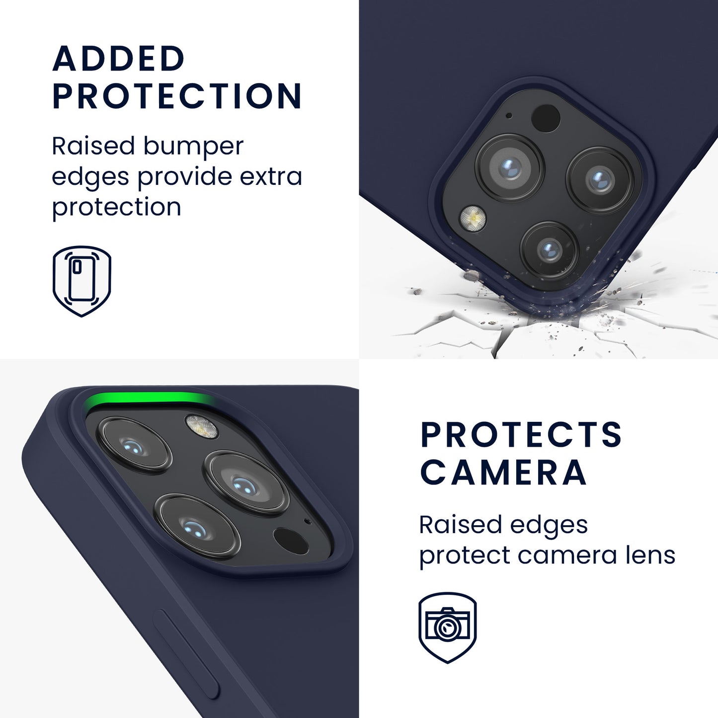 kwmobile Hülle kompatibel mit Apple iPhone 13 Pro Max Hülle - gummierte Silikon Handyhülle - Schutzhülle für kabelloses Laden - Case