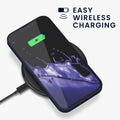 kwmobile Hülle kompatibel mit Apple iPhone 13 Pro Max Hülle - gummierte Silikon Handyhülle - Schutzhülle für kabelloses Laden - Case