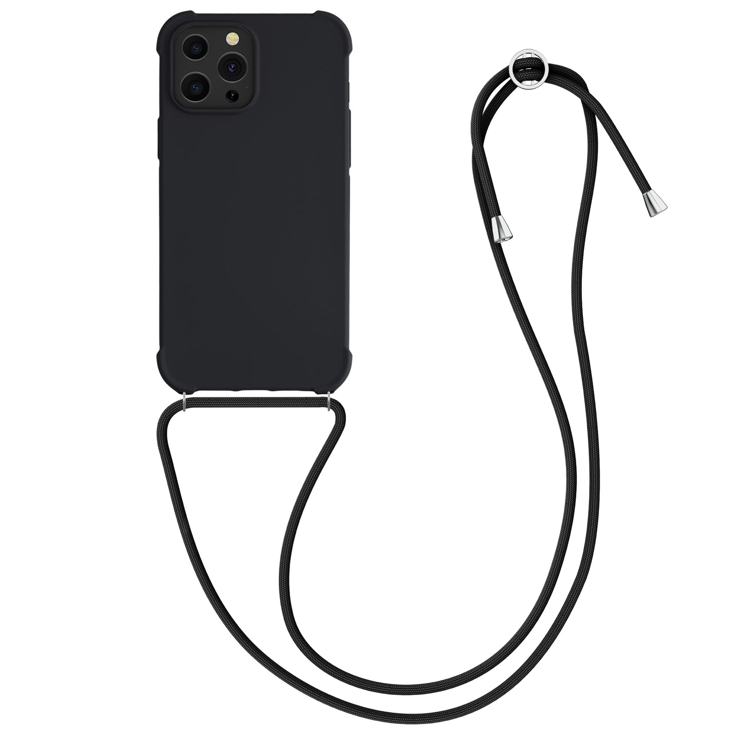 kwmobile Necklace Case kompatibel mit Apple iPhone 13 Pro Max Hülle - Cover mit Kordel zum Umhängen - Silikon Schutzhülle