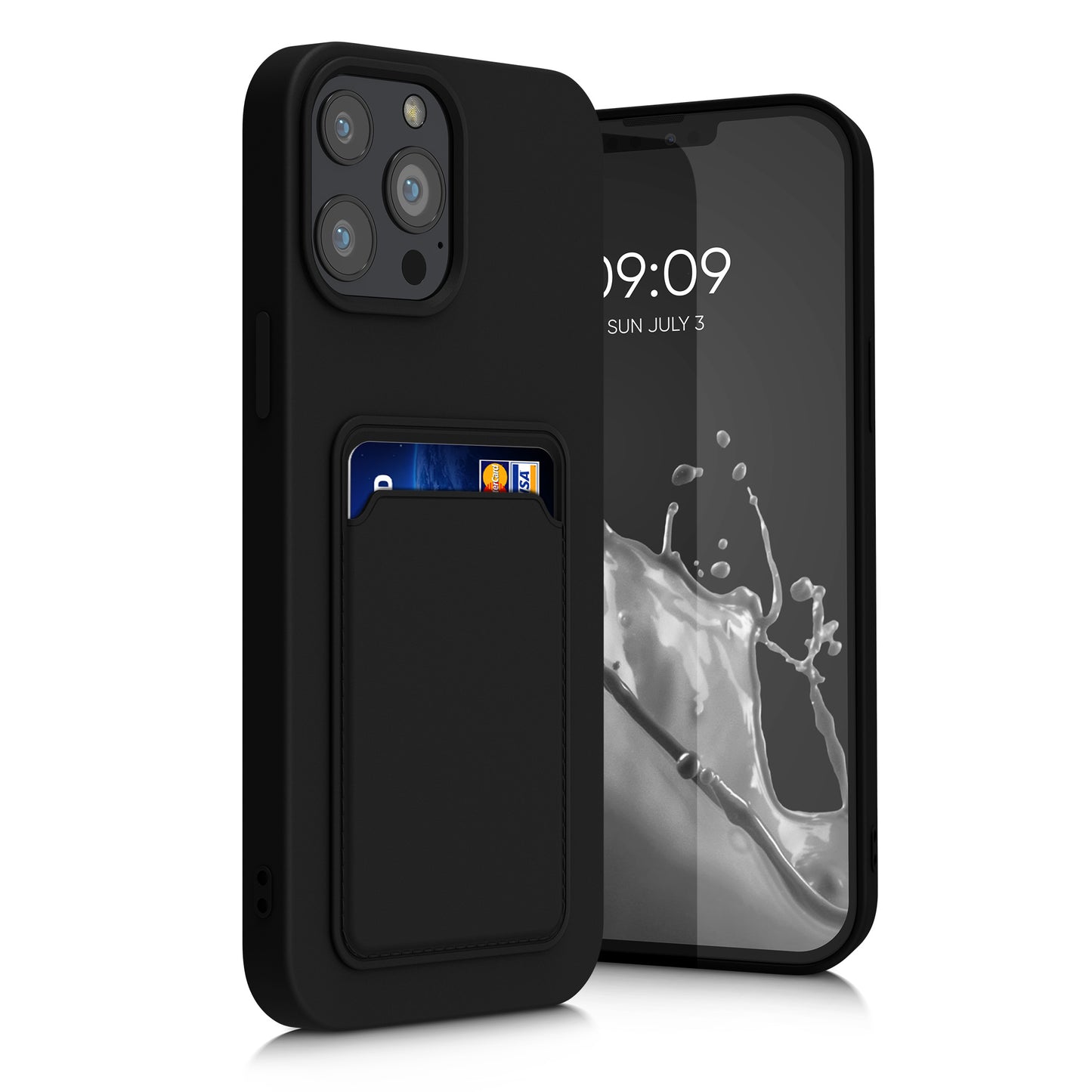 kwmobile Handyhülle kompatibel mit Apple iPhone 13 Pro Max Hülle - Handy Cover mit Fach für Karten