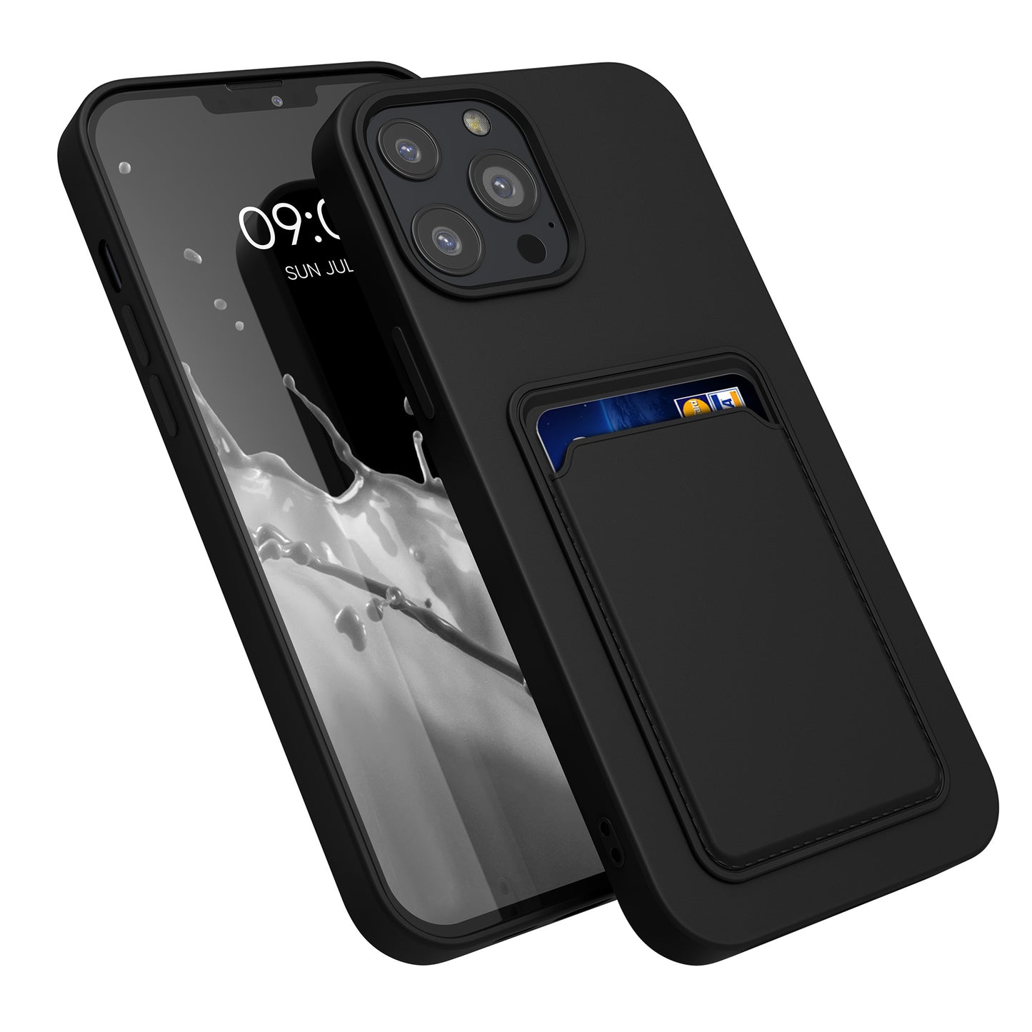 kwmobile Handyhülle kompatibel mit Apple iPhone 13 Pro Max Hülle - Handy Cover mit Fach für Karten