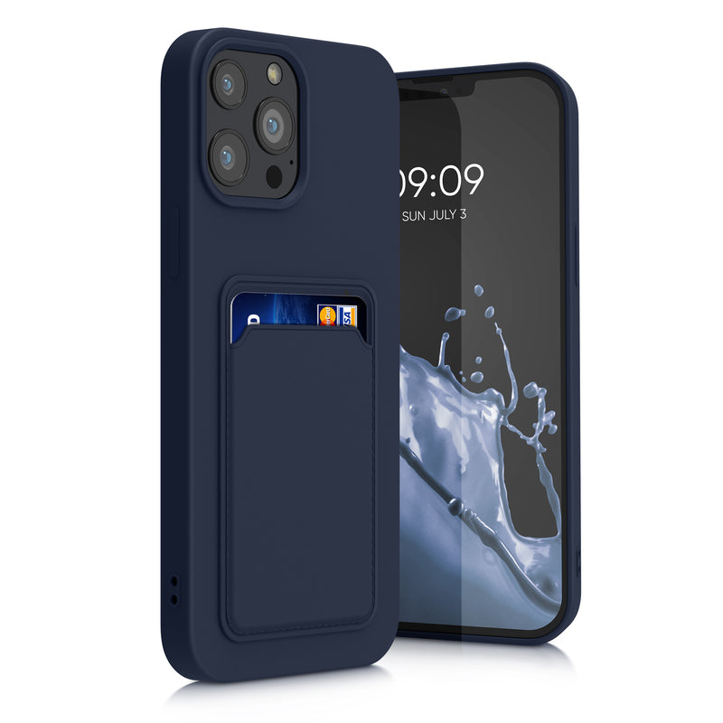 kwmobile Handyhülle kompatibel mit Apple iPhone 13 Pro Max Hülle - Handy Cover mit Fach für Karten