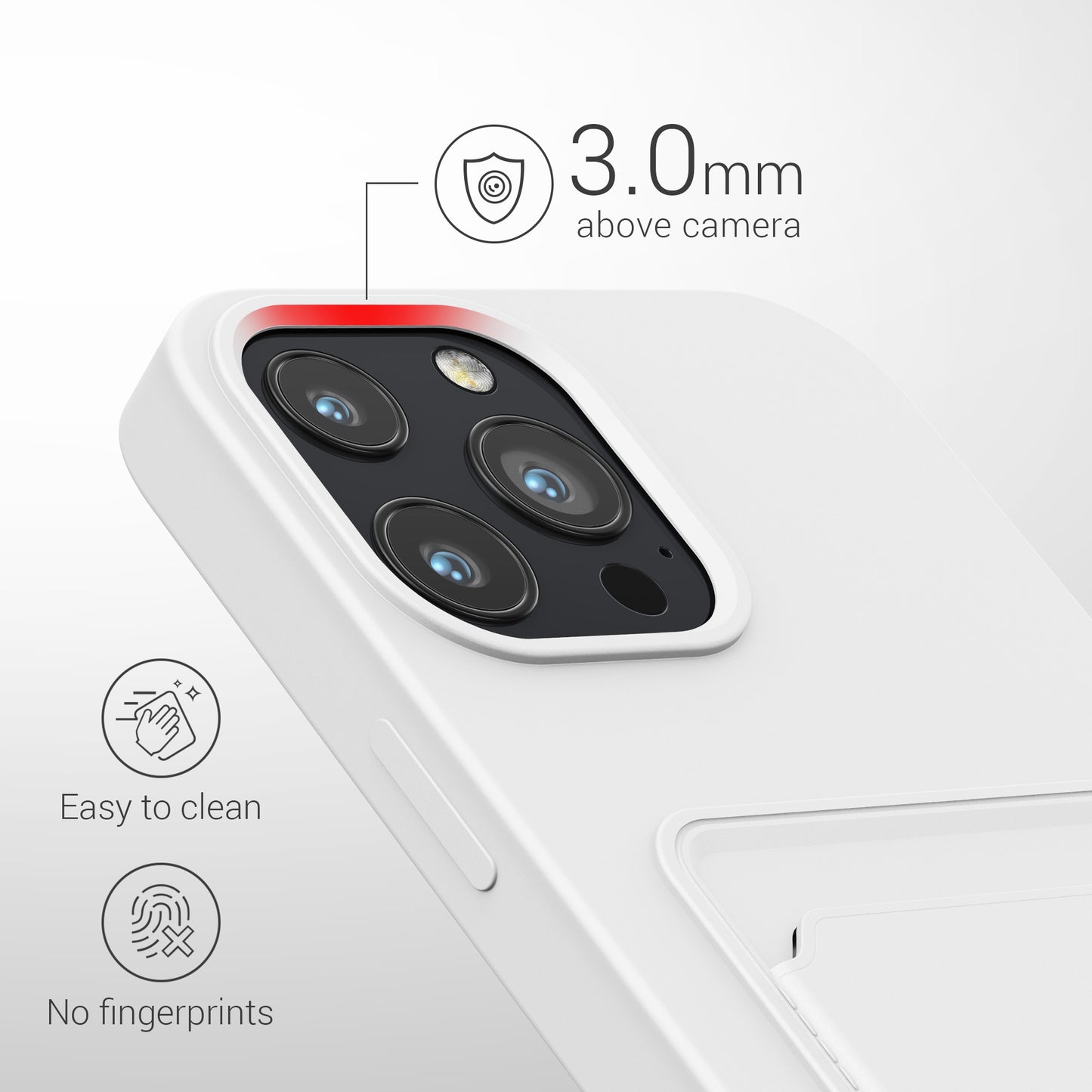 kwmobile Handyhülle kompatibel mit Apple iPhone 13 Pro Max Hülle - Handy Cover mit Fach für Karten