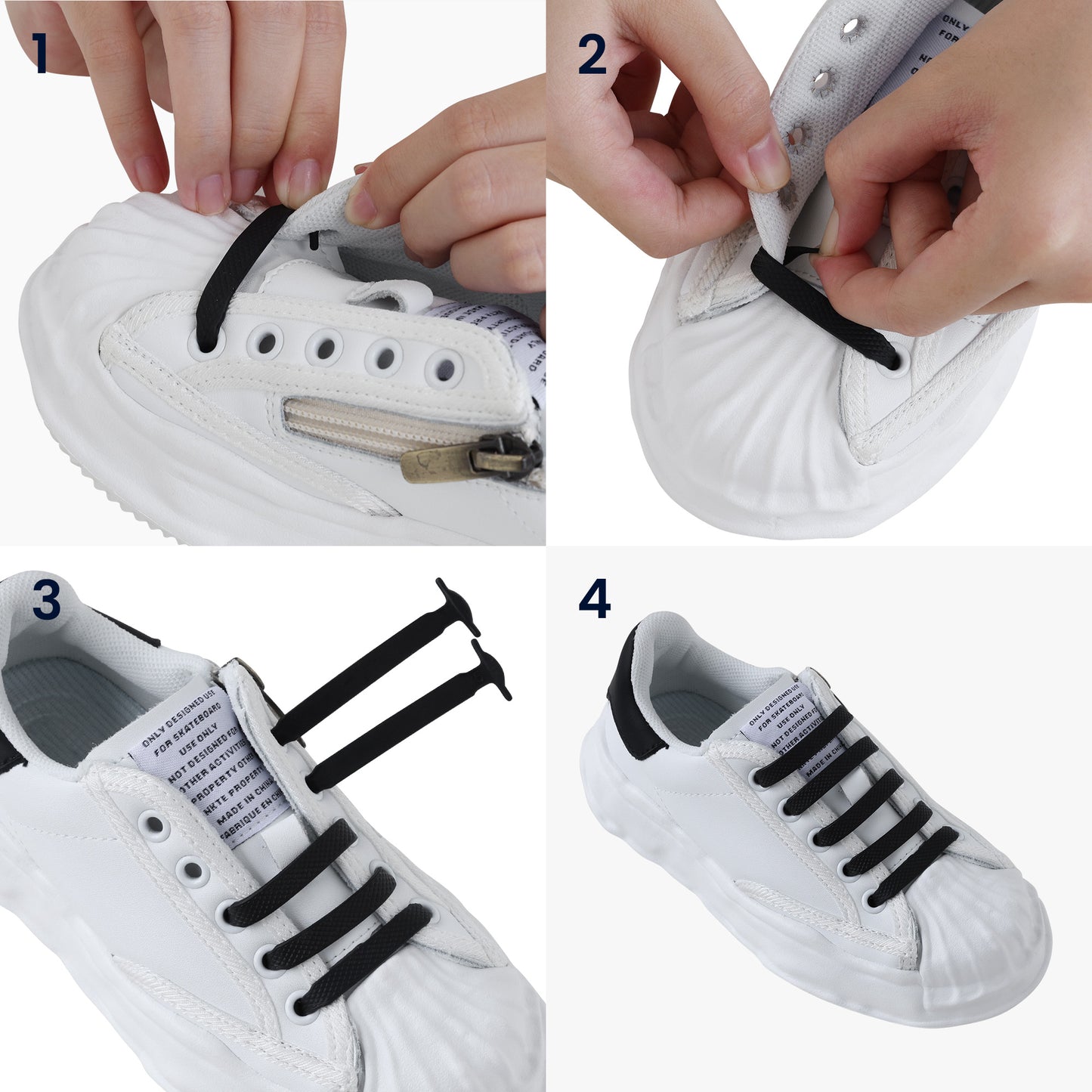 12x Elastische Schnürsenkel