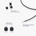 kwmobile 2x Schnürsenkel mit Schnellverschluss - Schuhbänder mit Schnellschnürsystem - 120cm Schnürband mit Stopper