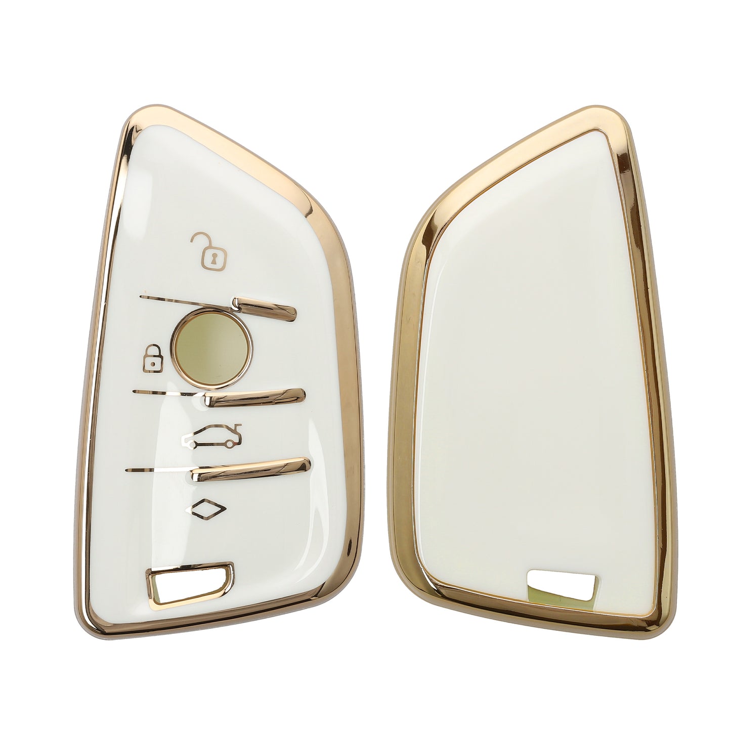 kwmobile Autoschlüssel Hülle kompatibel mit BMW 3-Tasten Smart Key Autoschlüssel - Schlüsselhülle Silikon Cover