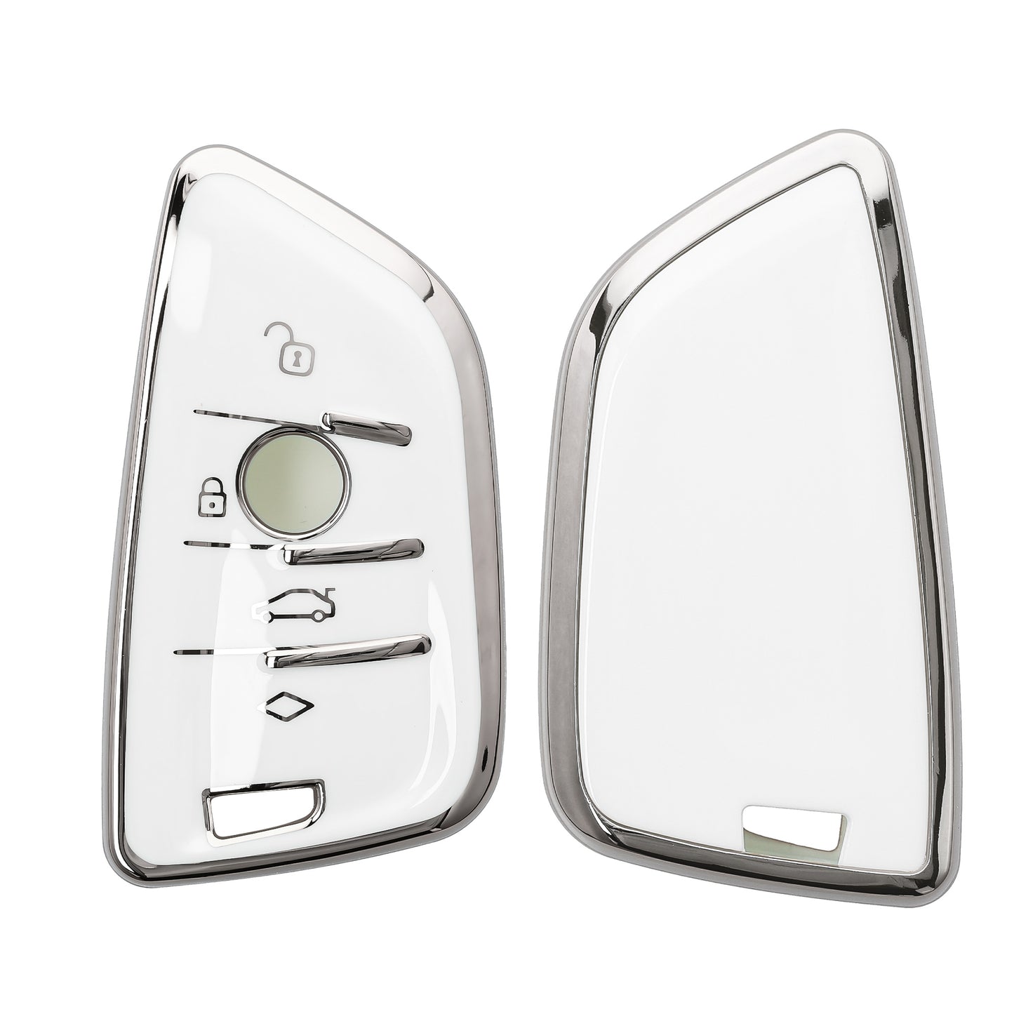 kwmobile Autoschlüssel Hülle kompatibel mit BMW 3-Tasten Smart Key Autoschlüssel - Schlüsselhülle Silikon Cover