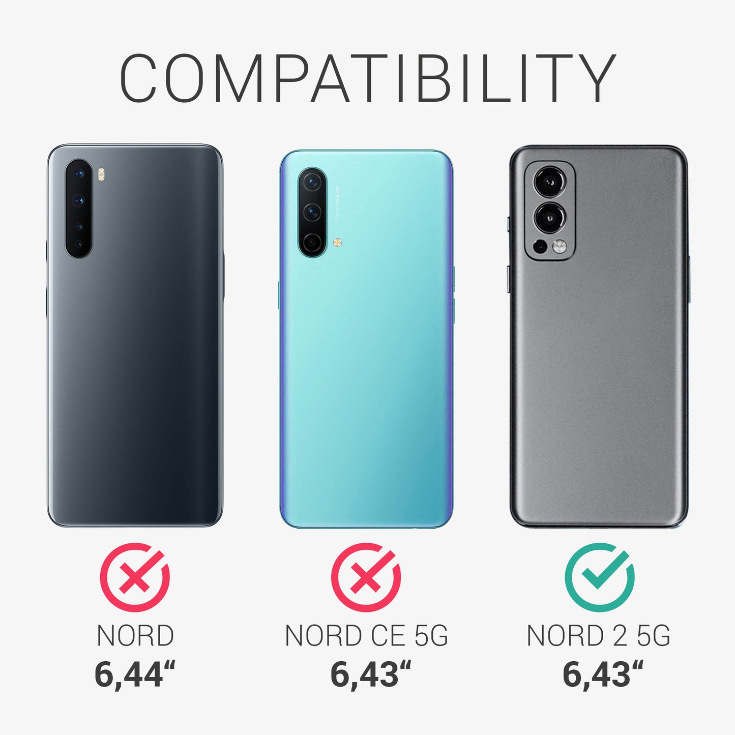 kwmobile Hülle kompatibel mit OnePlus Nord 2 5G - Handy Case