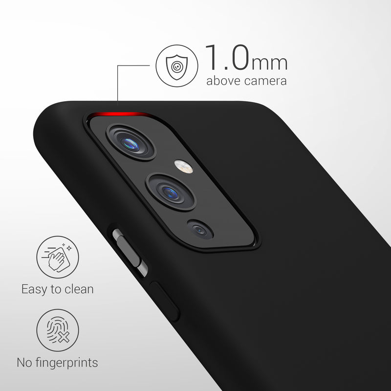 kwmobile Handyhülle für OnePlus 9 (EU/NA Version) Hülle - Case Silikon - Kabelloses Laden - Schutzhülle Cover
