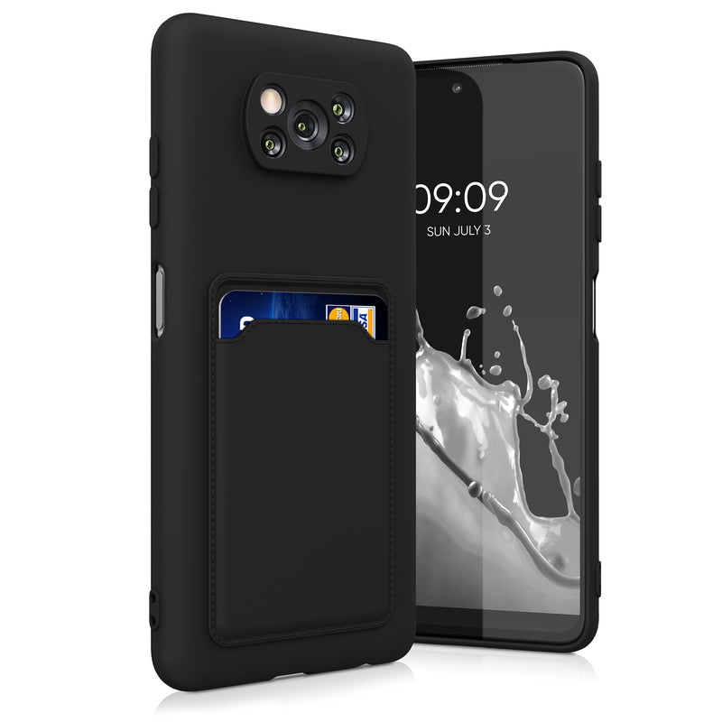 kwmobile Handyhülle kompatibel mit Xiaomi Poco X3 NFC / Poco X3 Pro Hülle - Handy Cover mit Fach für Karten