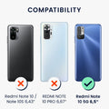 kwmobile Hülle kompatibel mit Xiaomi Redmi Note 10 5G - Handyhülle Silikon Case - Don't touch my Phone