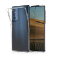 kwmobile Hülle kompatibel mit Motorola Edge 20 Pro - Silikon Handyhülle transparent - Handy Case in Transparent Transparent  
