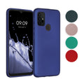 kwmobile Case kompatibel mit Motorola Moto G30 / Moto G20 / Moto G10 Hülle - Schutzhülle aus Silikon metallisch schimmernd - Handyhülle Metallic Petrol Metallic Petrol  