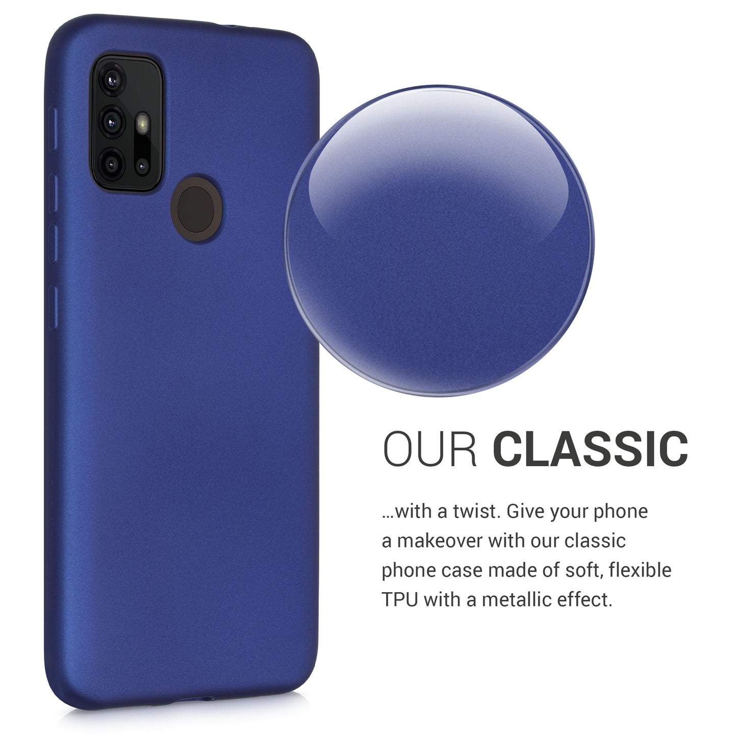 kwmobile Handyhülle für Motorola Moto G30 / Moto G20 / Moto G10 Hülle - Silikon Case schutzhülle Cover