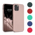 kwmobile Case kompatibel mit Apple iPhone 12 / iPhone 12 Pro Hülle - Schutzhülle aus Silikon metallisch schimmernd - Handyhülle Metallic Türkis Metallic Türkis  