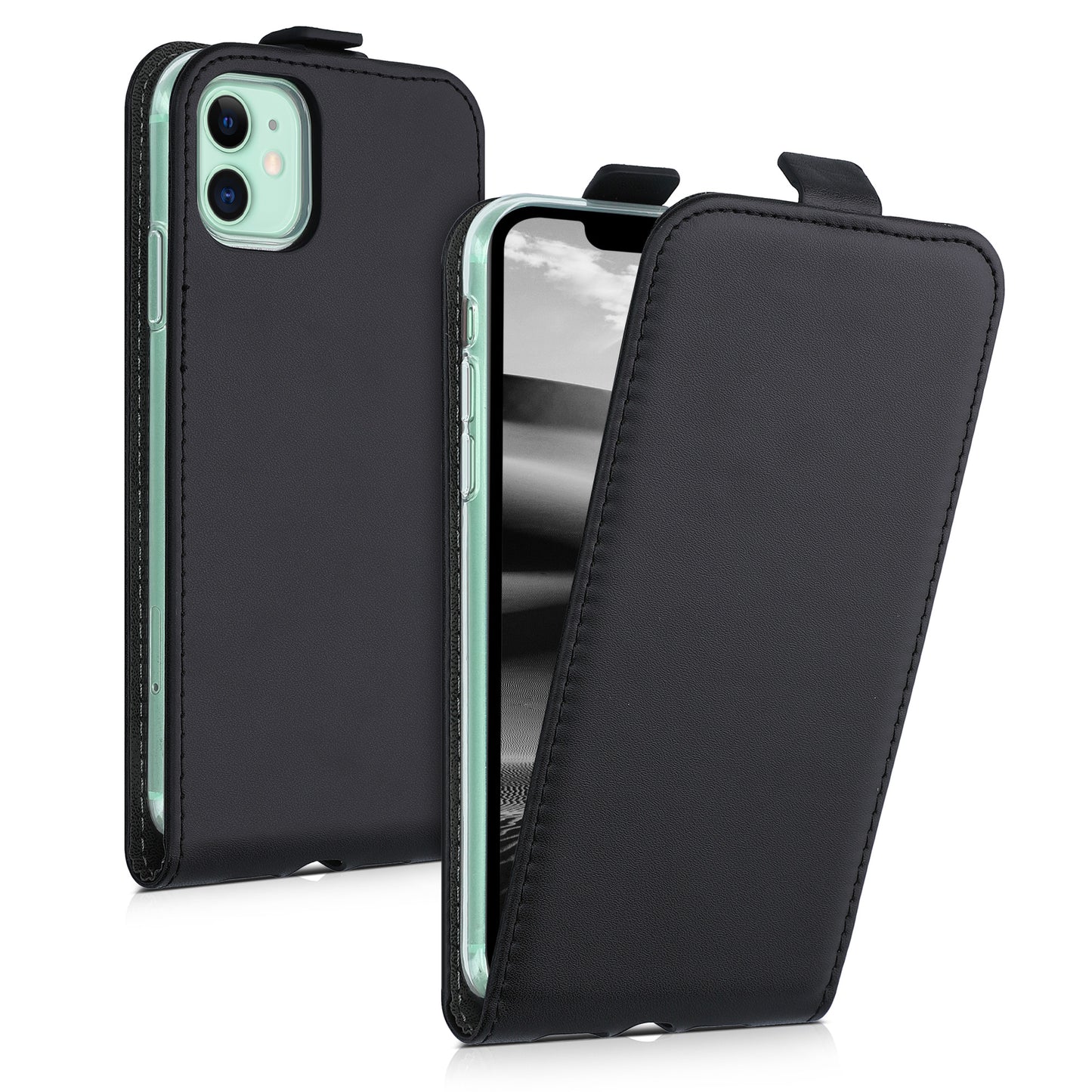 kwmobile Schutzhülle kompatibel mit Apple iPhone 11 - Flip Case Handyhülle